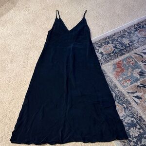 Left Edit Chic Navy Midi Dress- made in USA